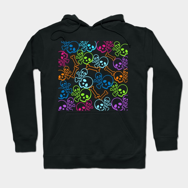 Skulls and bones Hoodie by DeraTobi